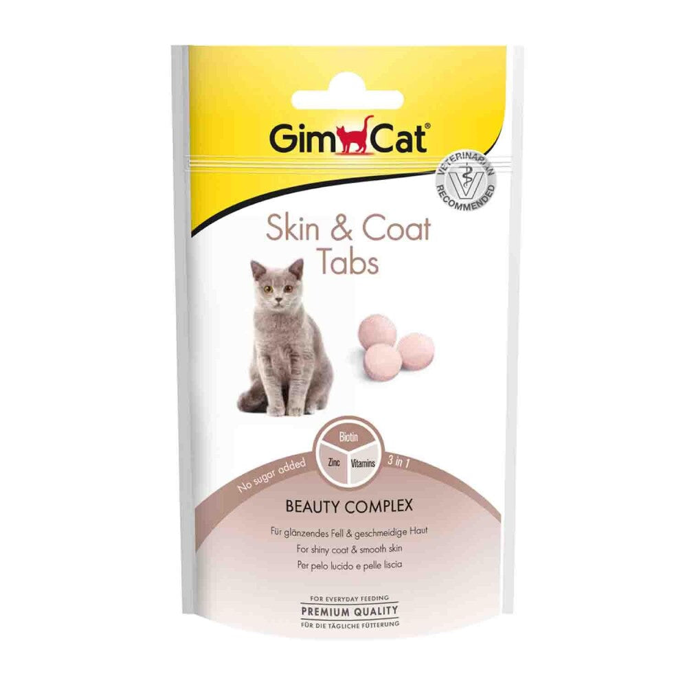 Gimcat Skin & Coat Tabs Deri & Tüy Sağlığı Kedi Ödül Tableti 40 GR | SRC: Barcode: 4002064418711